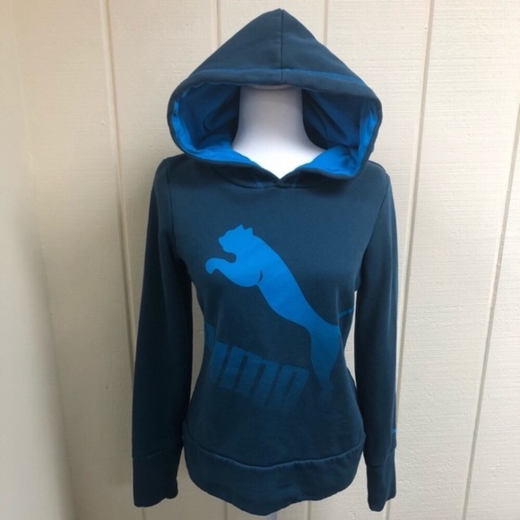 dark blue puma hoodie